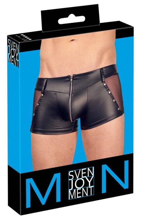 Svenjoyment - Matowe Bokserki Z Wstawkami Z Siateczki I Suwakiem Na Penisa XL Svenjoyment - Matowe Bokserki Z Wstawkami Z Siateczki I Suwakiem Na Penisa XL