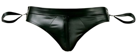 Svenjoyment Bondage - Seksowne Slipy Męskie Bez Tyłu Z Mankietami Czarny Mat XL Svenjoyment Bondage - Seksowne Slipy Męskie Bez Tyłu Z Mankietami Czarny Mat XL