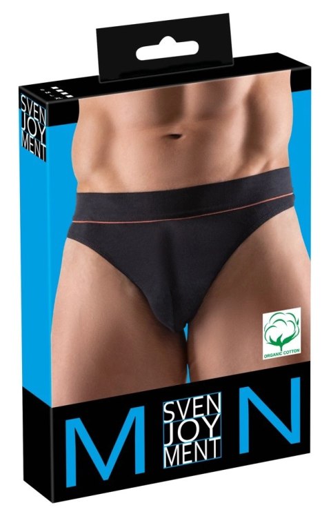 Svenjoyment - Czarne Męskie Majteczki Z Pomarańczowym Paskiem S Svenjoyment - Czarne Męskie Majteczki Z Pomarańczowym Paskiem S