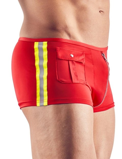 Svenjoyment - Czerwone Bokserki Z Odblaskiem Suwakiem I Kieszonkami 2XL Svenjoyment - Czerwone Bokserki Z Odblaskiem Suwakiem I Kieszonkami 2XL