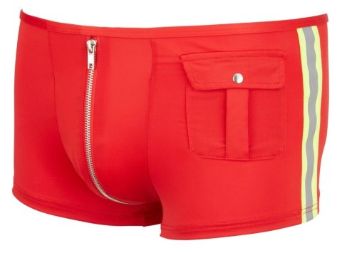 Svenjoyment - Czerwone Bokserki Z Odblaskiem Suwakiem I Kieszonkami XL Svenjoyment - Czerwone Bokserki Z Odblaskiem Suwakiem I Kieszonkami XL