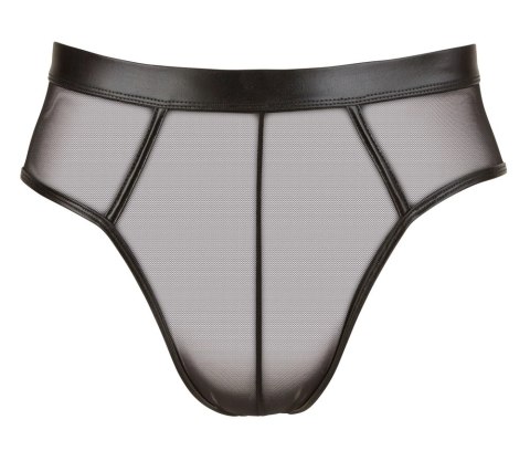 Svenjoyment - Męskie Siateczkowe Slipy Z Otwartym Tyłem Czarne 2XL Svenjoyment - Męskie Siateczkowe Slipy Z Otwartym Tyłem Czarne 2XL