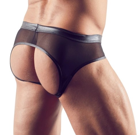 Svenjoyment - Męskie Siateczkowe Slipy Z Otwartym Tyłem Czarne XL Svenjoyment - Męskie Siateczkowe Slipy Z Otwartym Tyłem Czarne XL