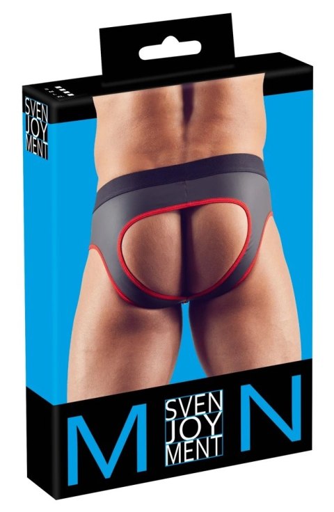 Svenjoyment - Seksowne Jockstrap Otwarte Z Tyłu I Zamkiem Na Penisa Czarno/Czerwone M Svenjoyment - Seksowne Jockstrap Otwarte Z Tyłu I Zamkiem Na Penisa Czarno/Czerwone M