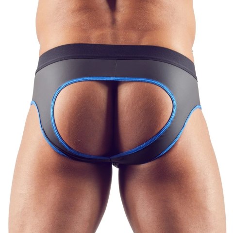 Svenjoyment - Seksowne Jockstrap Otwarte Z Tyłu I Zamkiem Na Penisa Czarno/Niebieskie M Svenjoyment - Seksowne Jockstrap Otwarte Z Tyłu I Zamkiem Na Penisa Czarno/Niebieskie M