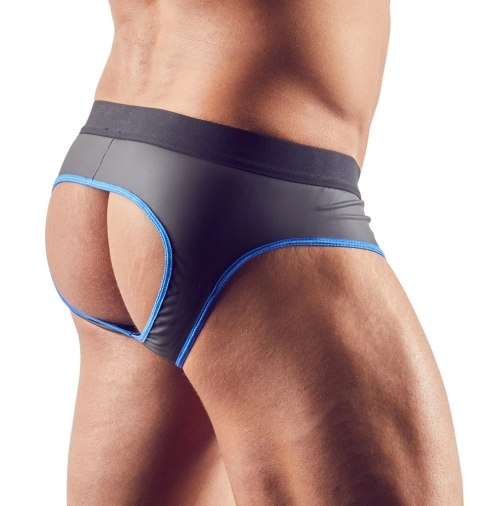 Svenjoyment - Seksowne Jockstrap Otwarte Z Tyłu I Zamkiem Na Penisa Czarno/Niebieskie M Svenjoyment - Seksowne Jockstrap Otwarte Z Tyłu I Zamkiem Na Penisa Czarno/Niebieskie M