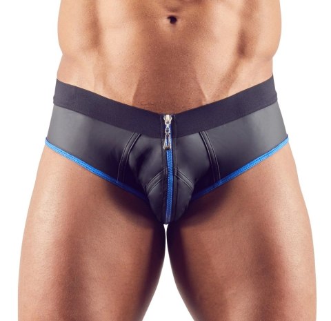 Svenjoyment - Seksowne Jockstrap Otwarte Z Tyłu I Zamkiem Na Penisa Czarno/Niebieskie M Svenjoyment - Seksowne Jockstrap Otwarte Z Tyłu I Zamkiem Na Penisa Czarno/Niebieskie M