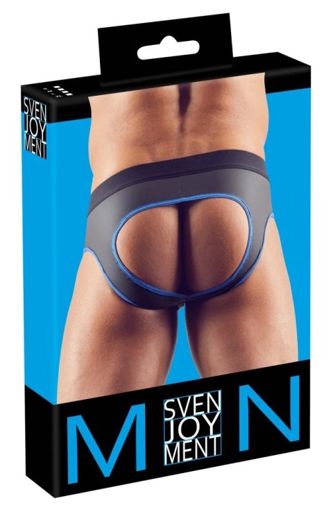 Svenjoyment - Seksowne Jockstrap Otwarte Z Tyłu I Zamkiem Na Penisa Czarno/Niebieskie S Svenjoyment - Seksowne Jockstrap Otwarte Z Tyłu I Zamkiem Na Penisa Czarno/Niebieskie S