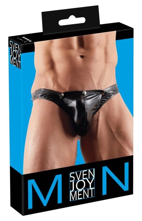 Svenjoyment - Seksowne Męskie Stringi Z Odpinanym Przodem Czarne S Svenjoyment - Seksowne Męskie Stringi Z Odpinanym Przodem Czarne S