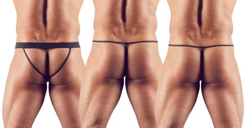 Svenjoyment - Zestaw 3 Par Stringów Męskich Czarne S-L Svenjoyment - Zestaw 3 Par Stringów Męskich Czarne S-L