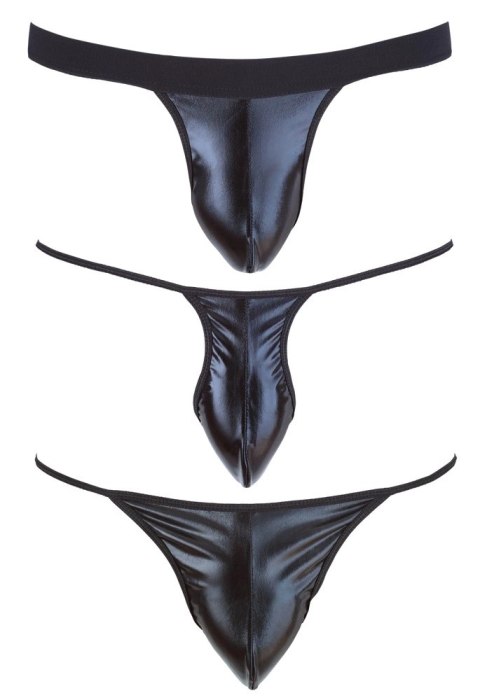 Svenjoyment - Zestaw 3 Par Stringów Męskich Czarne S-L Svenjoyment - Zestaw 3 Par Stringów Męskich Czarne S-L