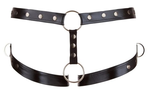 Svenjoyment - Matowe Męskie Majtki Jockstrap Z Paskami Na Uda Czarne M-L Svenjoyment - Matowe Męskie Majtki Jockstrap Z Paskami Na Uda Czarne M-L