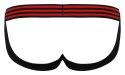 Svenjoyment - Męskie Jockstrap Z Elastycznym Paseczkiem Czarno/Czerwone 2XL