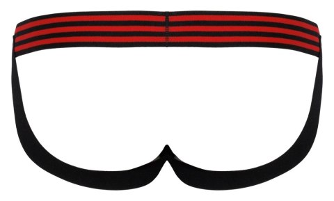 Svenjoyment - Męskie Jockstrap Z Elastycznym Paseczkiem Czarno/Czerwone 2XL Svenjoyment - Męskie Jockstrap Z Elastycznym Paseczkiem Czarno/Czerwone 2XL