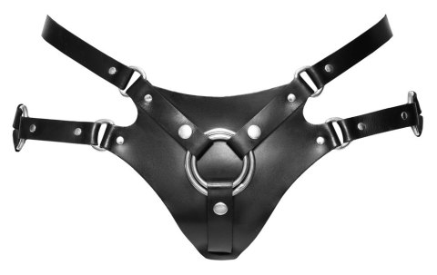 ZADO - Regulowana Uprząż Strap-On Skórzana Czarna L/XL ZADO - Regulowana Uprząż Strap-On Skórzana Czarna L/XL
