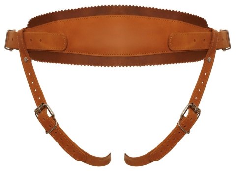 ZADO - Skórzana Uprząż Strap-On Brązowa 2XL ZADO - Skórzana Uprząż Strap-On Brązowa 2XL