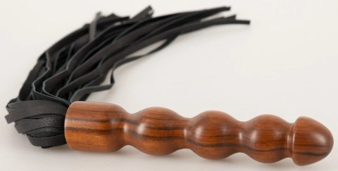 ZADO - Skórzany Pejcz Z Elegancką Drewnianą Raczką ZADO - Skórzany Pejcz Z Elegancką Drewnianą Raczką
