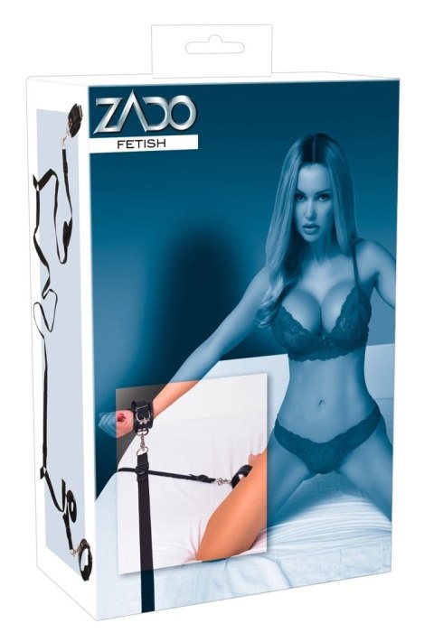 ZADO - Zestaw Pasów I Mankietów Do Łóżka Czarny ZADO - Zestaw Pasów I Mankietów Do Łóżka Czarny