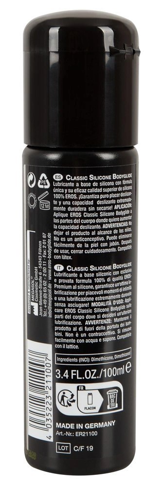 EROS - Klasyczny Silikonowy Lubrykant 250 ml EROS - Klasyczny Silikonowy Lubrykant 250 ml