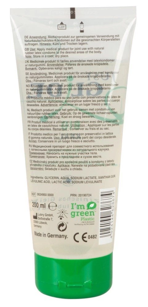 Just Glide Bio Anal - Organiczny Lubrykant Analny Na Bazie Wody 200 ml Just Glide Bio Anal - Organiczny Lubrykant Analny Na Bazie Wody 200 ml