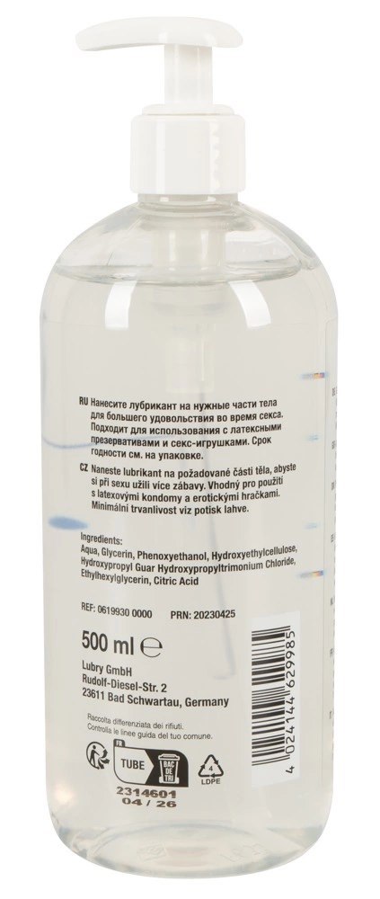 Just Glide - Nawilżający Lubrykant Na Bazie Wody 500 ml Just Glide - Nawilżający Lubrykant Na Bazie Wody 500 ml