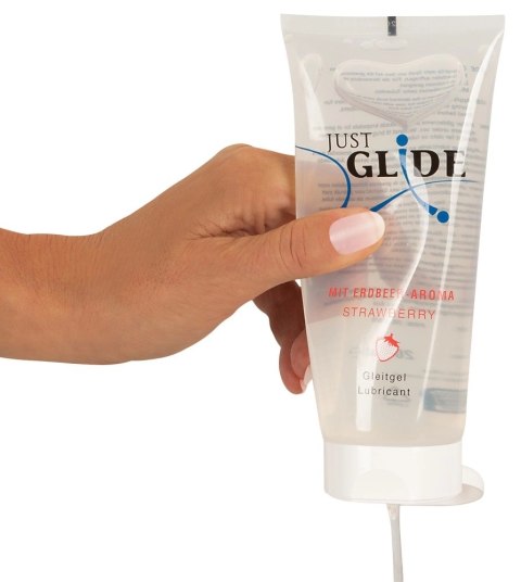 Just Glide - Nawilżający Lubrykant Na Bazie Wody Truskawkowy 200 ml Just Glide - Nawilżający Lubrykant Na Bazie Wody Truskawkowy 200 ml