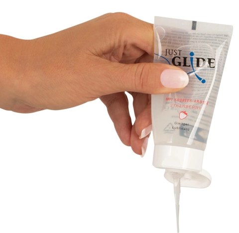 Just Glide - Nawilżający Lubrykant Na Bazie Wody Truskawkowy 50 ml Just Glide - Nawilżający Lubrykant Na Bazie Wody Truskawkowy 50 ml