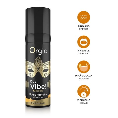 Orgie - Żel Intymny Z Efektem Wibracji Dual Vibe Pina Colada 15 ml Orgie - Żel Intymny Z Efektem Wibracji Dual Vibe Pina Colada 15 ml