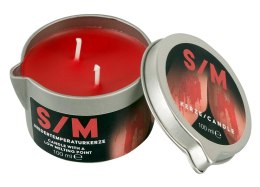 Świeca w puszce czerwona 100 g S/M