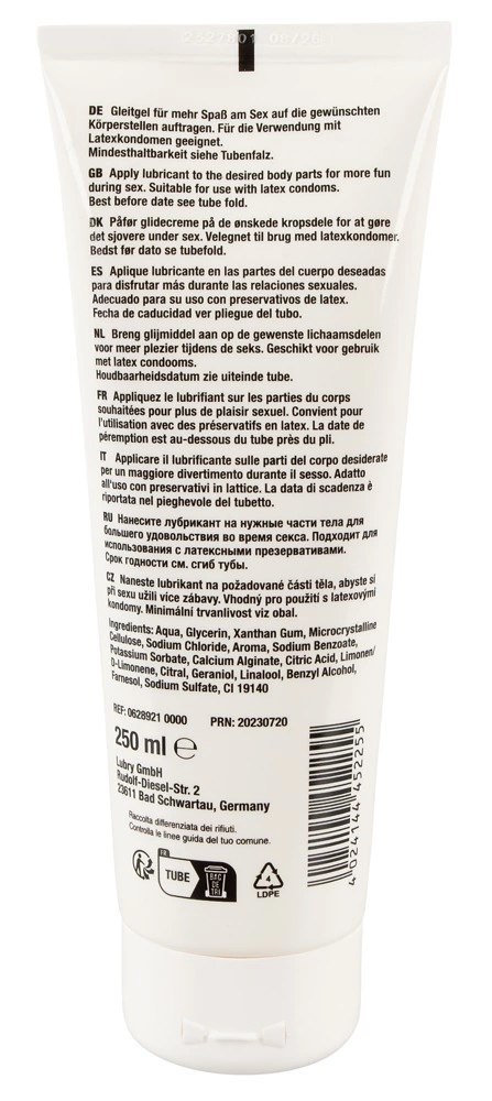 Sztuczna sperma na bazie wody 250 ml Sztuczna sperma na bazie wody 250 ml