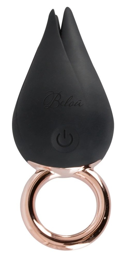 Belou - Wibrator Na Palec Czarno/Złoty Finger Vibe Belou - Wibrator Na Palec Czarno/Złoty Finger Vibe