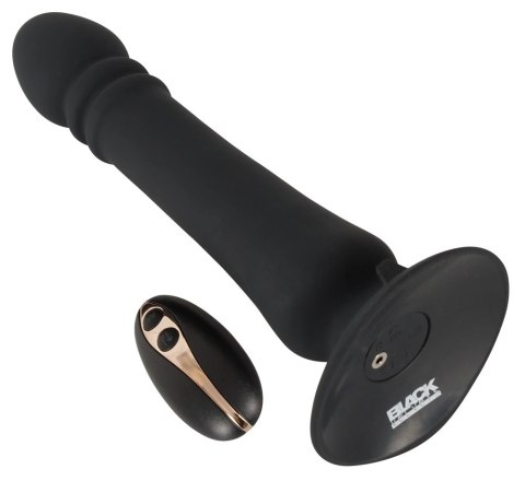 Black Velvets - Wibrator Analny Z Przyssawką I Pilotem 20 cm Czarny Black Velvets - Wibrator Analny Z Przyssawką I Pilotem 20 cm Czarny