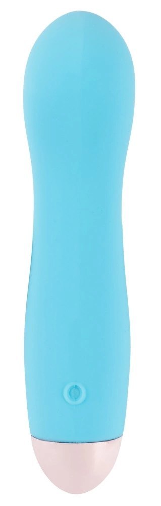 Cuties - Niebieski Mini Wibrator Z Wgłębieniem Cuties - Niebieski Mini Wibrator Z Wgłębieniem