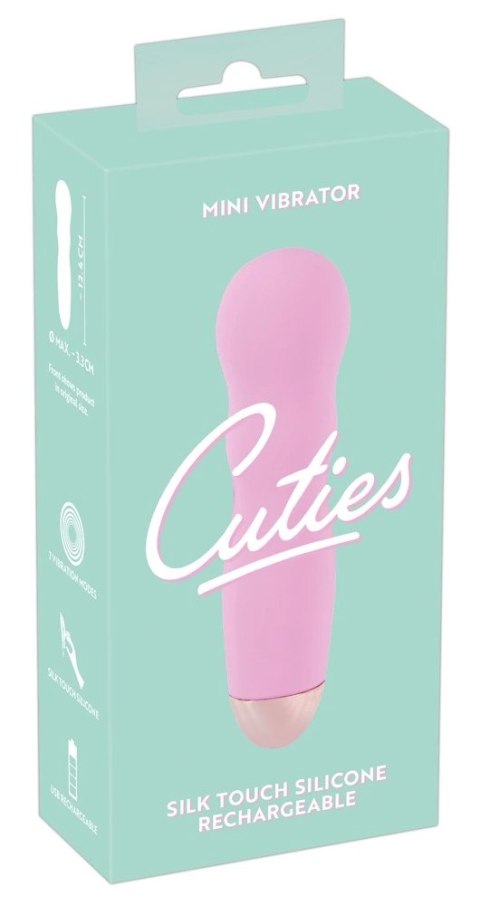 Cuties - Różowy Mini Wibrator Z Wypustkami Cuties - Różowy Mini Wibrator Z Wypustkami