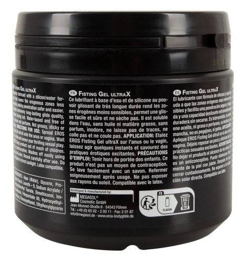 EROS - Silikonowo-Wodny Lubrykant Do Fistingu UltraX 500 ml EROS - Silikonowo-Wodny Lubrykant Do Fistingu UltraX 500 ml