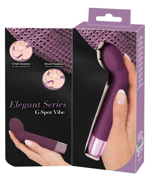 Elegant Series - Wibrator Do Stymulacji Punktu-G Fioletowy 16cm Elegant Series - Wibrator Do Stymulacji Punktu-G Fioletowy 16cm