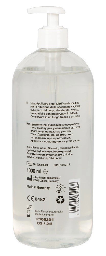 Just Glide - Nawilżający Lubrykant Na Bazie Wody 1L Just Glide - Nawilżający Lubrykant Na Bazie Wody 1L