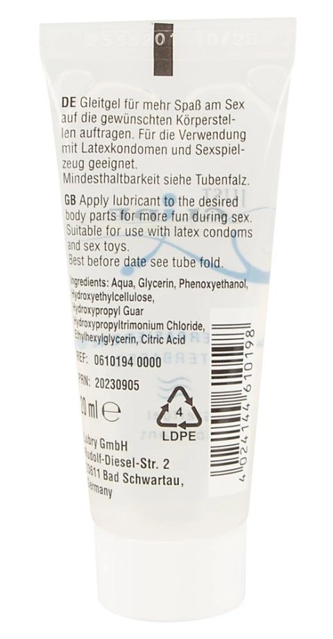 Just Glide - Nawilżający Lubrykant Na Bazie Wody 20 ml Just Glide - Nawilżający Lubrykant Na Bazie Wody 20 ml