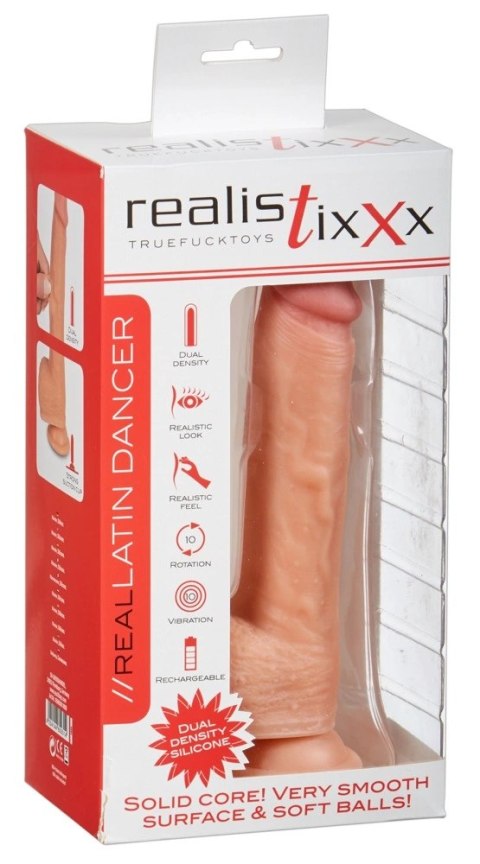 Realistixxx - Naturalny Wibrator Z Żyłami Żołędziem I Jądrami 21.8cm Realistixxx - Naturalny Wibrator Z Żyłami Żołędziem I Jądrami 21.8cm