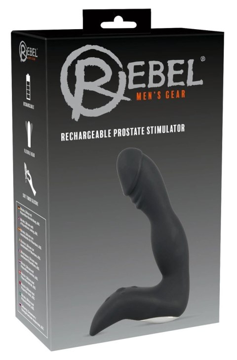 Rebel - Elastyczny Stymulator Prostaty Z Miejscem Na Żołądź Czarny Rebel - Elastyczny Stymulator Prostaty Z Miejscem Na Żołądź Czarny