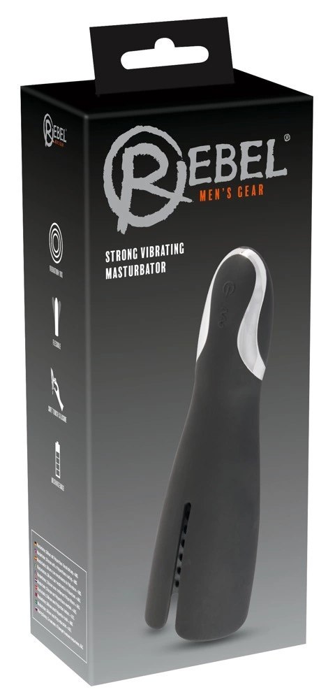 Rebel - Silny Wibrujący Masturbator 10 Trybów Stymulacji Czarny Rebel - Silny Wibrujący Masturbator 10 Trybów Stymulacji Czarny