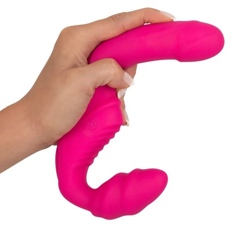Strapless Strap-On - Wibrator Do Dzikich Gier Z 2 Końcówkami Różowy Strapless Strap-On - Wibrator Do Dzikich Gier Z 2 Końcówkami Różowy