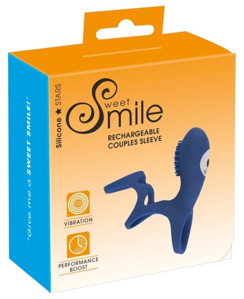 Sweet Smile - Pierścień Erekcyjny Ze Stymulatorem Łechtaczki 10 Trybów Wibracji Sweet Smile - Pierścień Erekcyjny Ze Stymulatorem Łechtaczki 10 Trybów Wibracji
