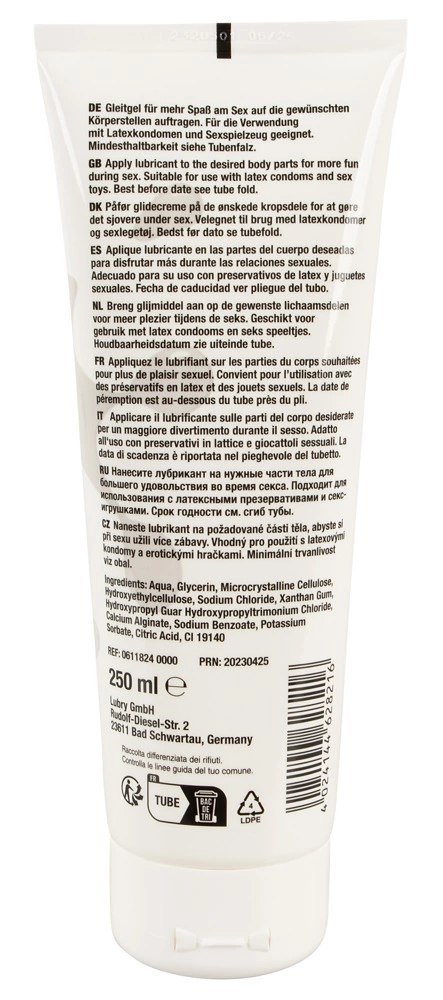 Sztuczna sperma na bazie wody 250 ml Sztuczna sperma na bazie wody 250 ml
