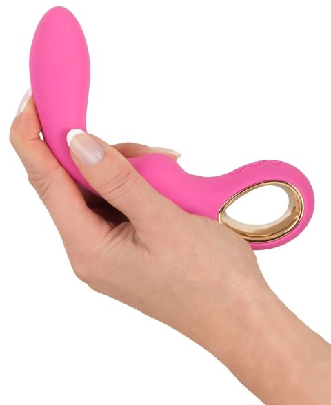 You2Toys - Podwójny wibrator z eleganckim uchwytem You2Toys - Podwójny wibrator z eleganckim uchwytem