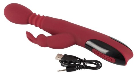 You2Toys - Wibrator silikonowy - króliczek - podwójny You2Toys - Wibrator silikonowy - króliczek - podwójny