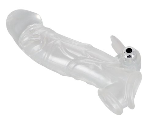 Crystal - Nakładka Na Penisa Ze Stymulatorem Vibro 23cm Crystal - Nakładka Na Penisa Ze Stymulatorem Vibro 23cm