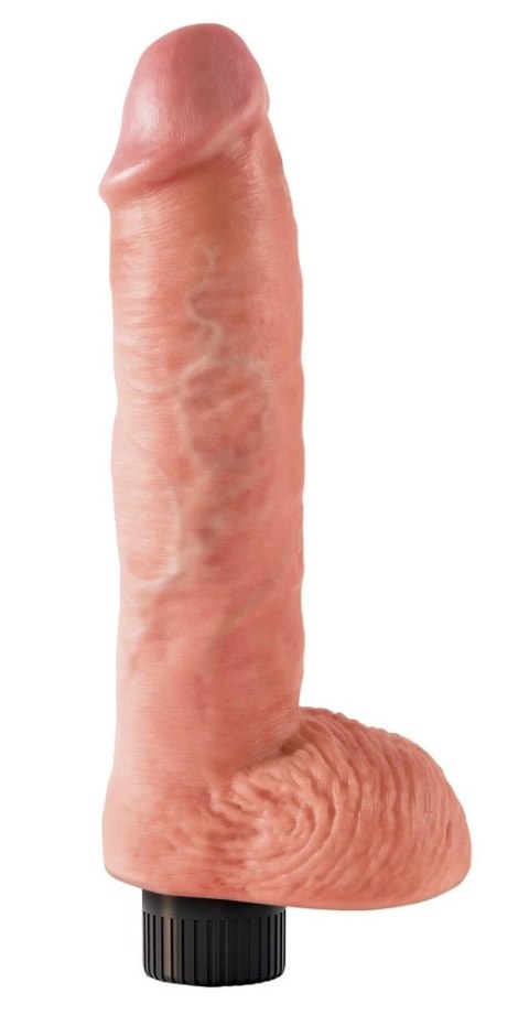 King Cock - Realistyczny Wibrator Z Jądrami I Przyssawką 25 CM Jasny Kolor Skóry King Cock - Realistyczny Wibrator Z Jądrami I Przyssawką 25 CM Jasny Kolor Skóry