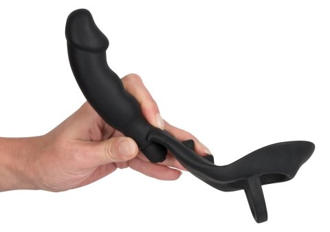 Pierścień Na Penisa Z Wibracją I Dildem - Black Velvets Pierścień Na Penisa Z Wibracją I Dildem - Black Velvets
