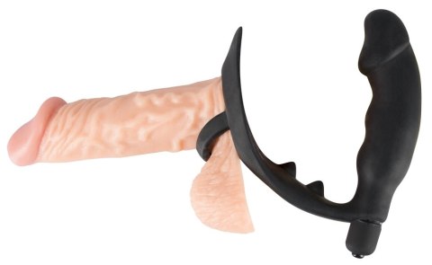 Pierścień Na Penisa Z Wibracją I Dildem - Black Velvets Pierścień Na Penisa Z Wibracją I Dildem - Black Velvets